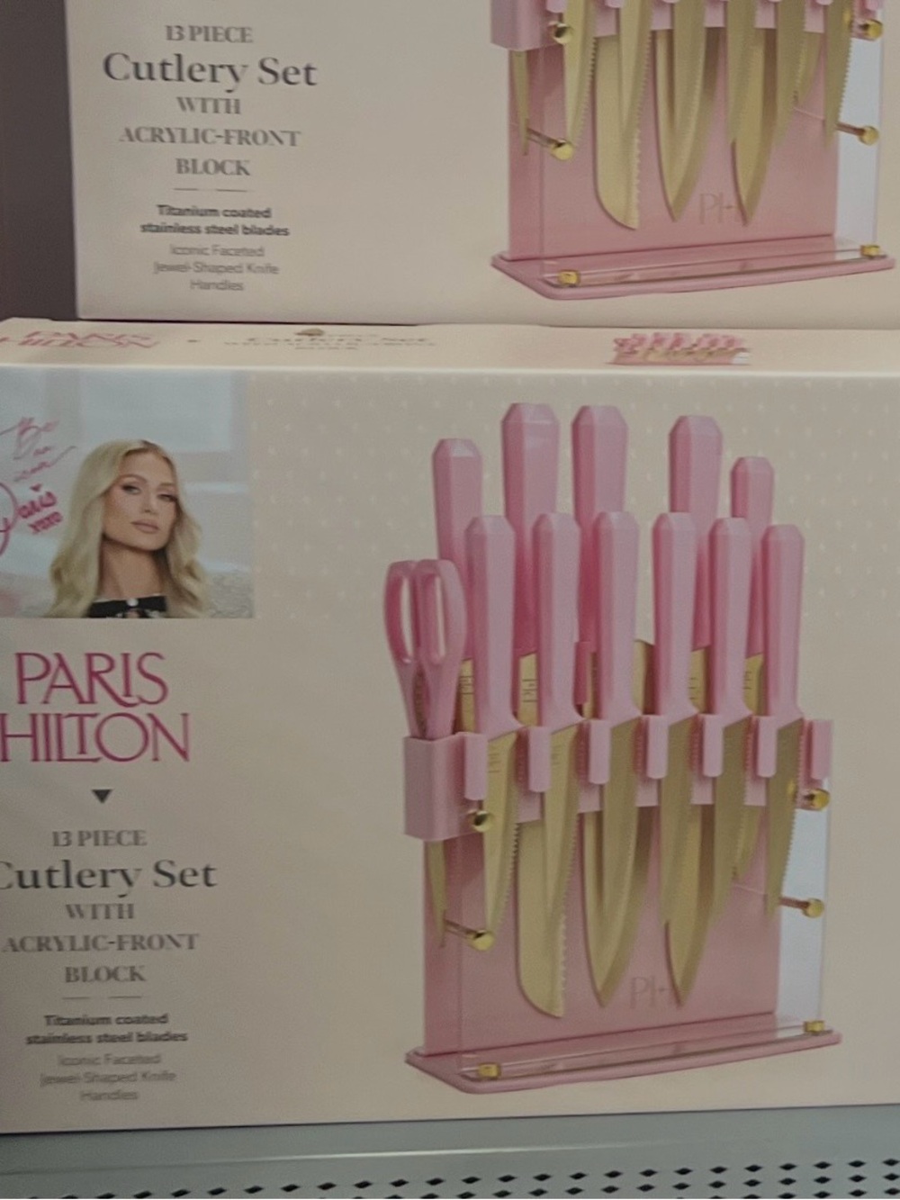 New Paris Hilton 13-Piece Knife Block Set